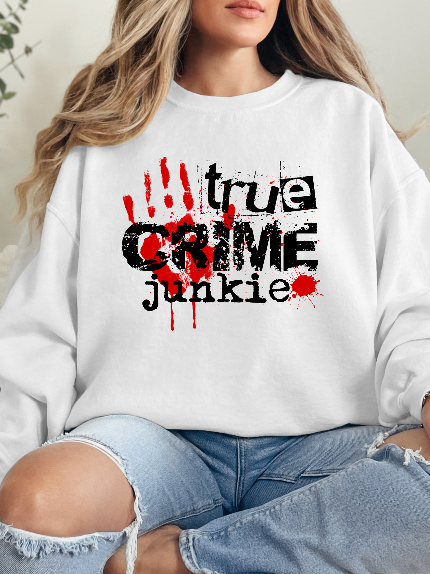 True Crime Junkie Graphic
