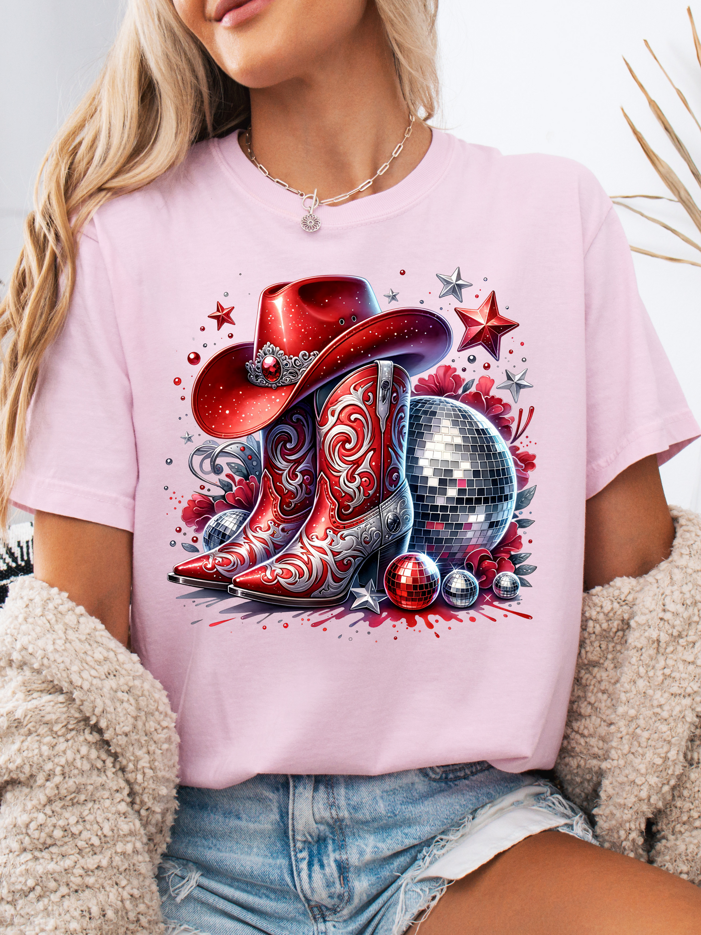 Red White and Disco Graphic Tee