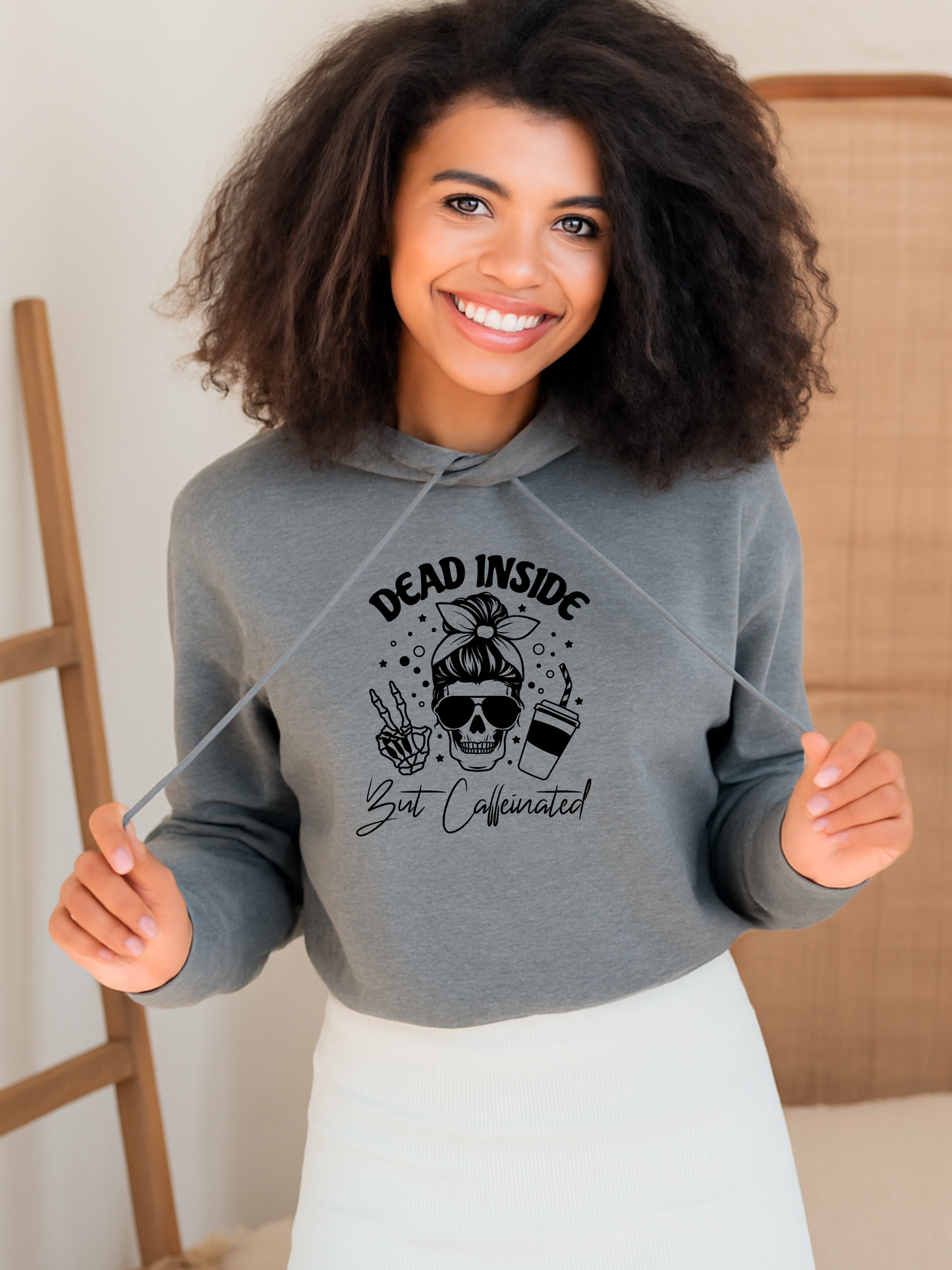 Dead Inside But Caffeinated Graphic