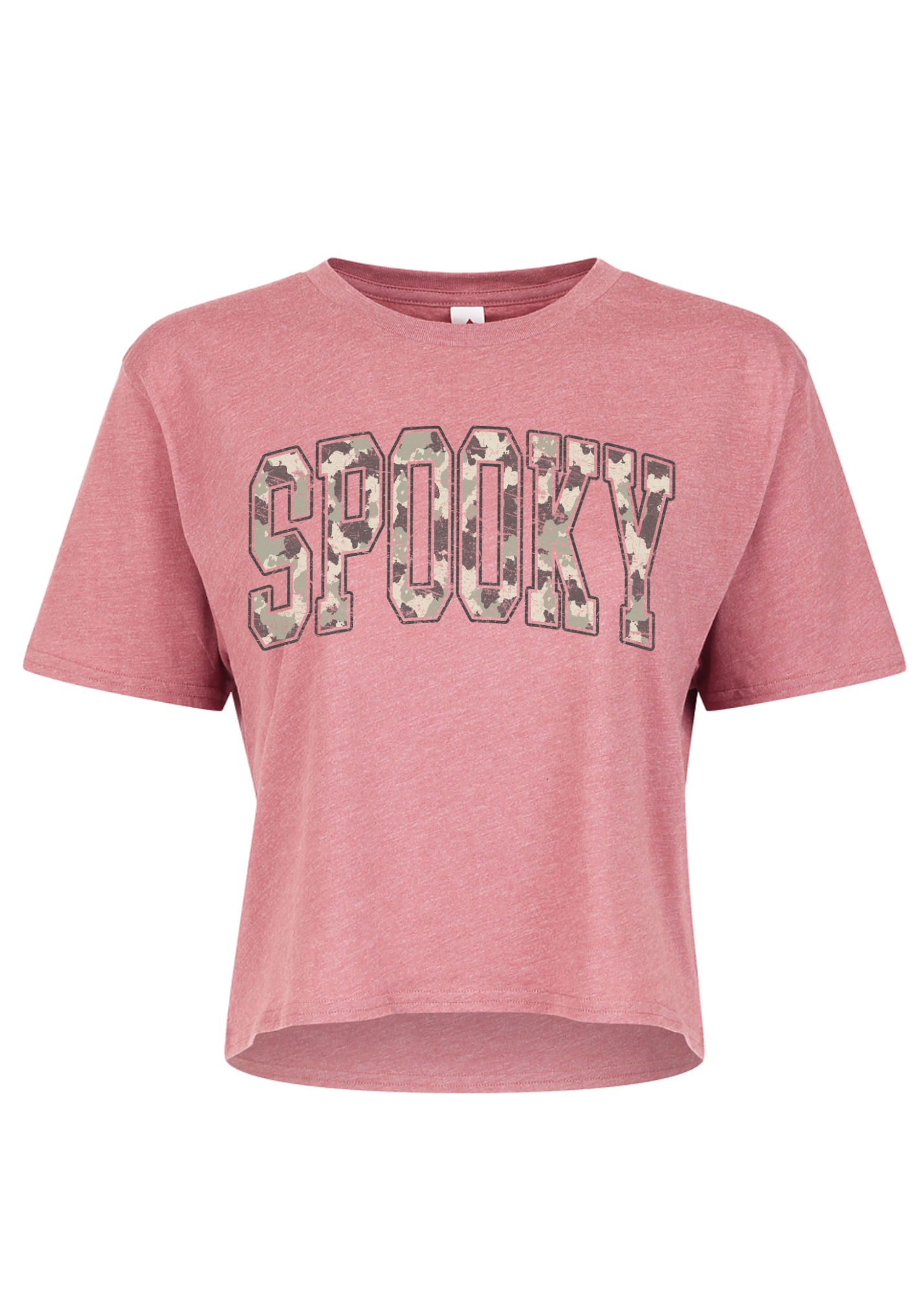Spooky Camo Club Cropped Graphic T-Shirt