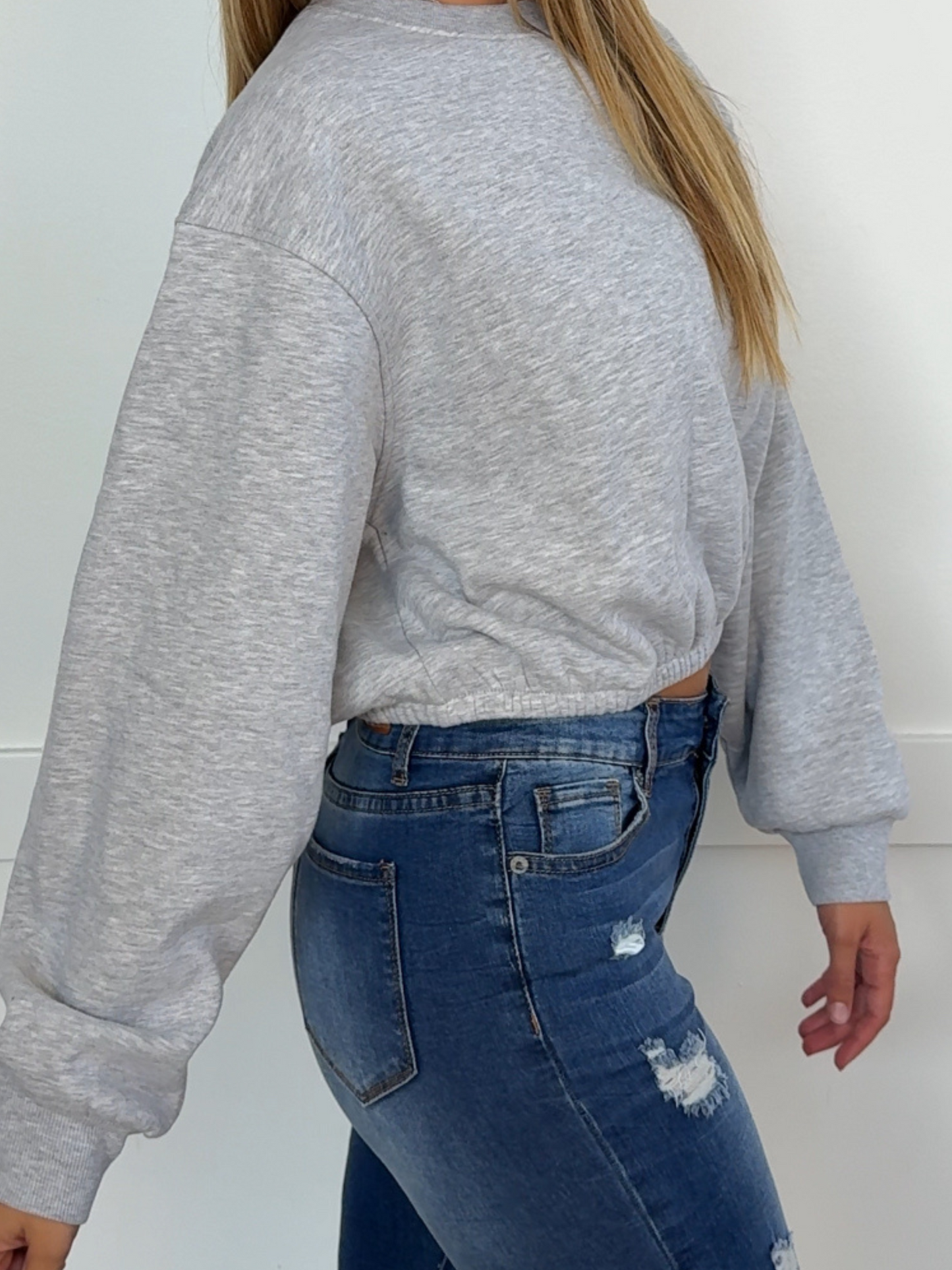 Pullover Babe Cropped Crewneck