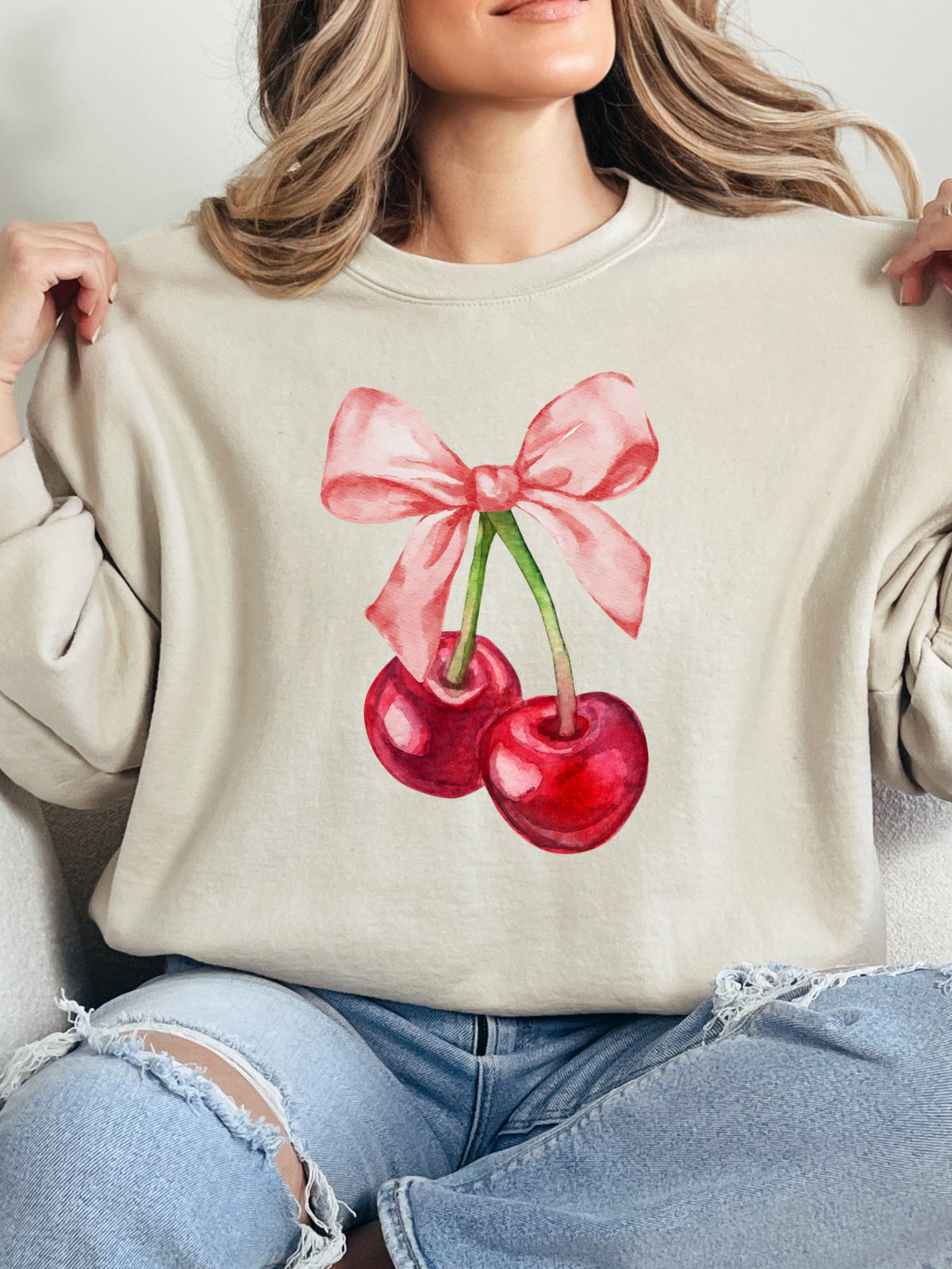 Sweet & Bow-tiful Graphic Crewneck