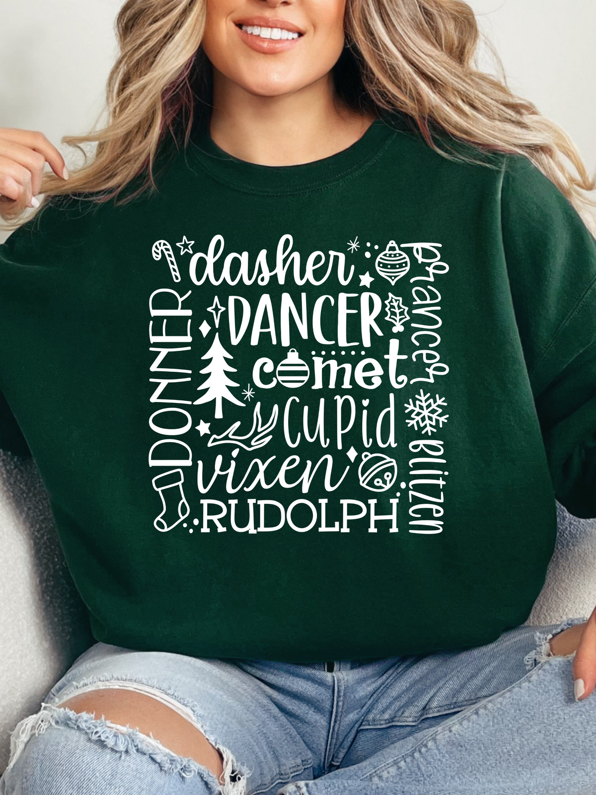 Shop Dasher Dancer Vixen Graphic online at Willow Boutique – best boutique for women’s fashion.