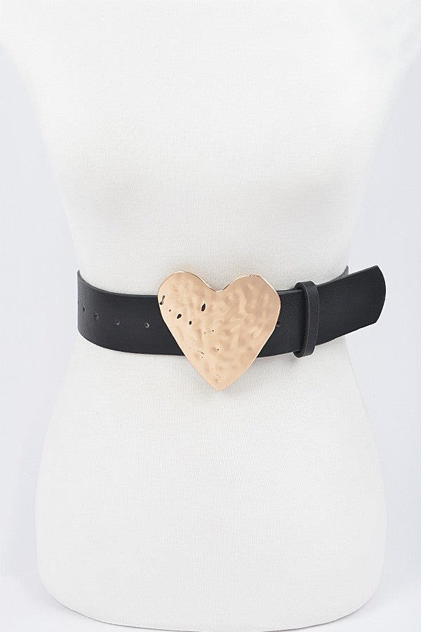Be Mine Metal Heart Belt