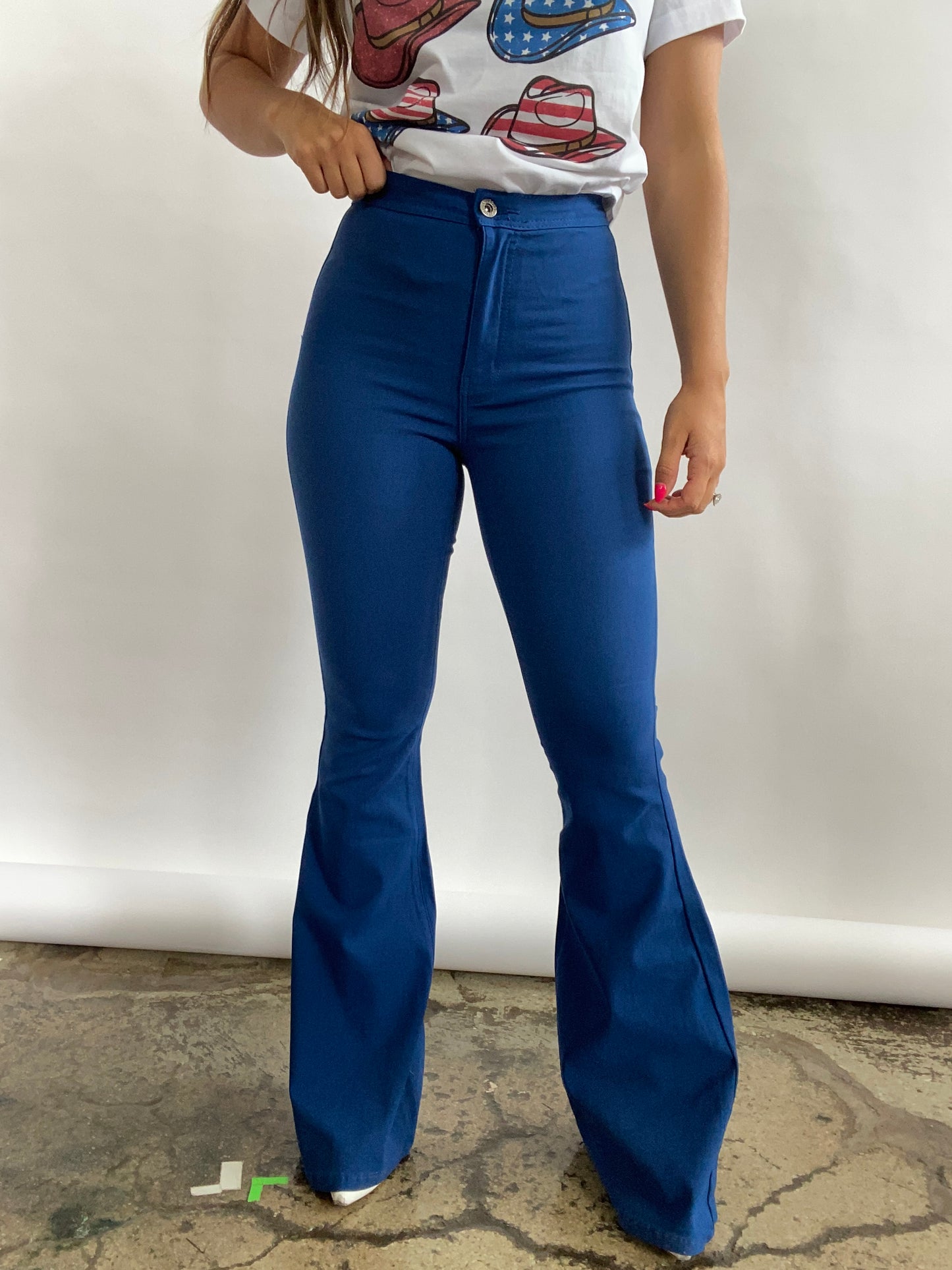 Buy our "Fiona High Waisted Bell Bottom Flare Jeans - Mykonos Blue" online – Willow Boutique Clothing. Shop stylish Fiona High Waisted Bell Bottom Flare Jeans - Mykonos Blue today.