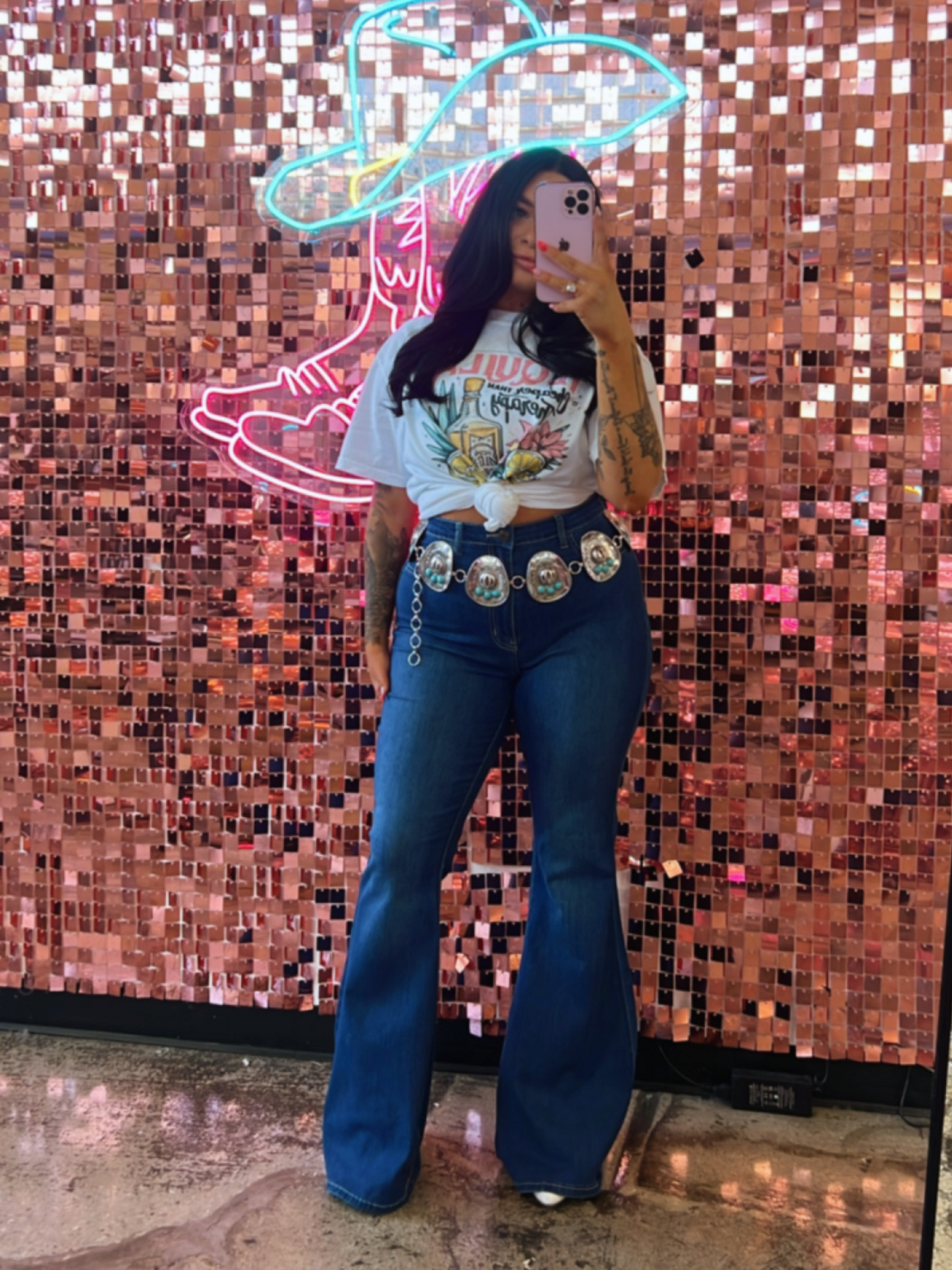 Buy our "Fiona High Waisted Bell Bottom Flare Jeans - JCJQ Medium Wash" online – Willow Boutique Clothing. Shop stylish Fiona High Waisted Bell Bottom Flare Jeans - JCJQ Medium Wash today.