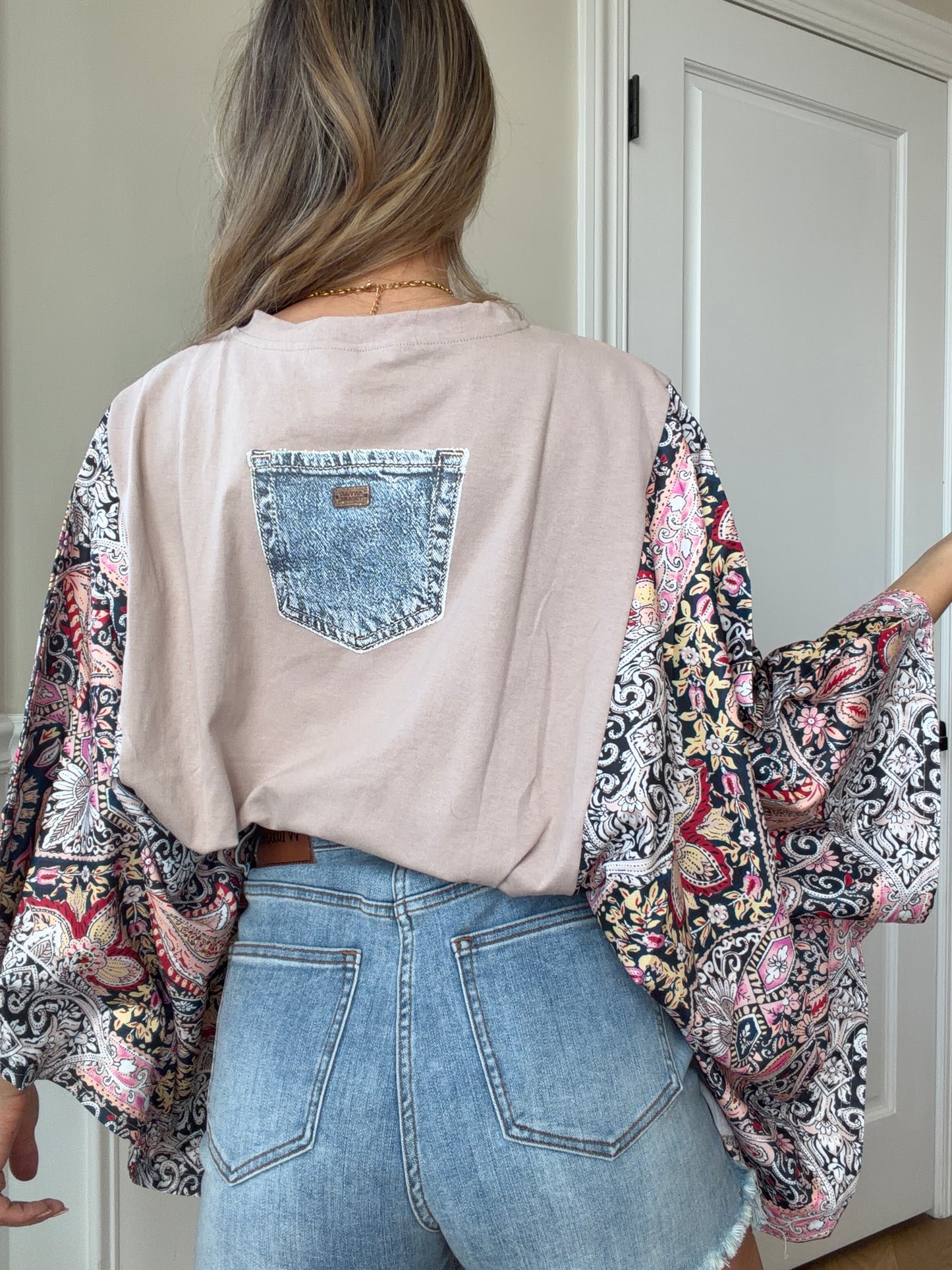 Vintage Rock of Ages Kantha Styled Top