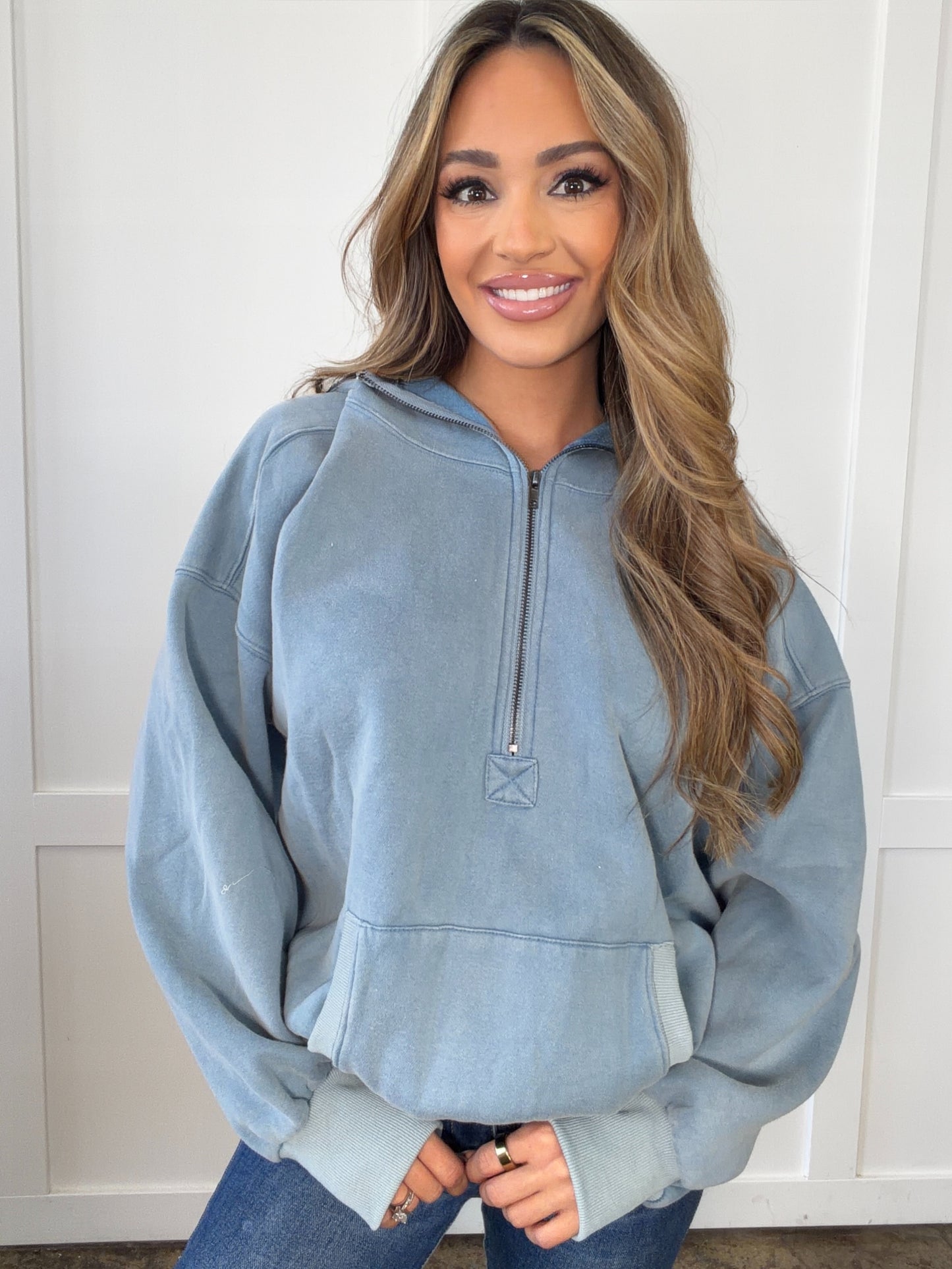 McKenna Half Zip Fleece Hoodie