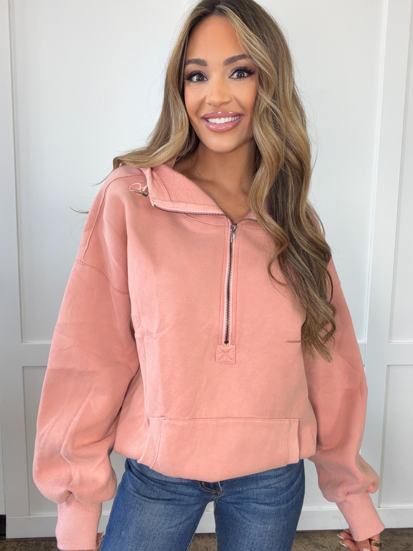 McKenna Half Zip Fleece Hoodie