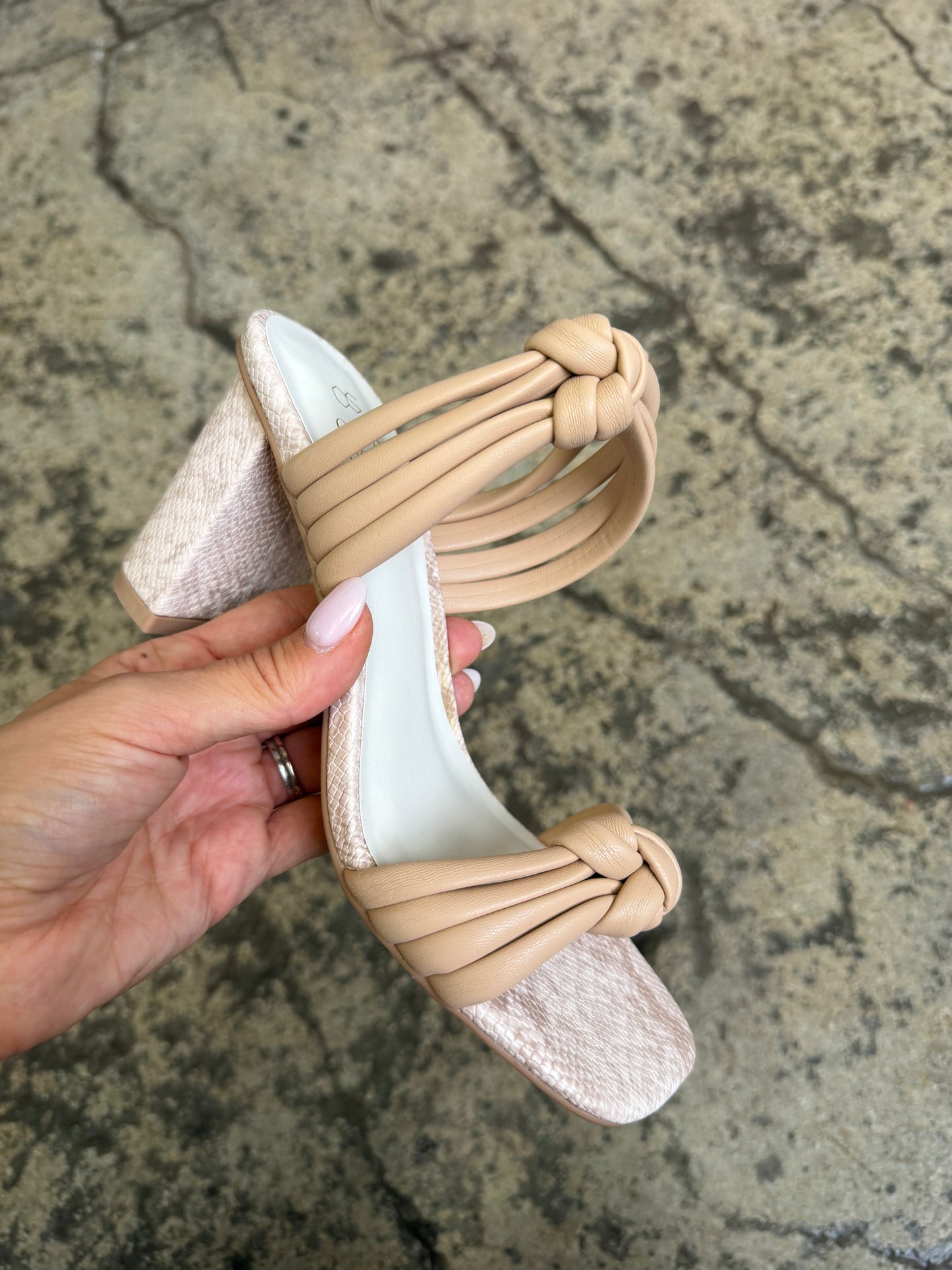 Raquel Snakeprint heels