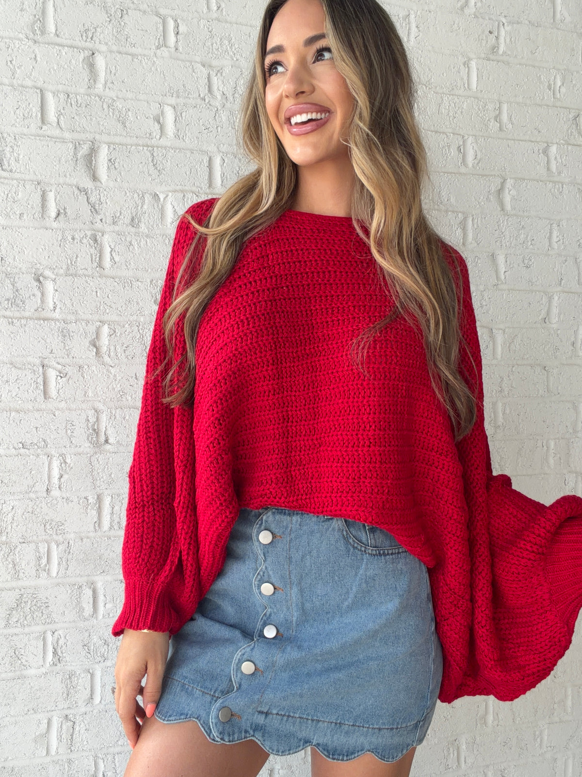 Oversized Reversible Bow Sweater