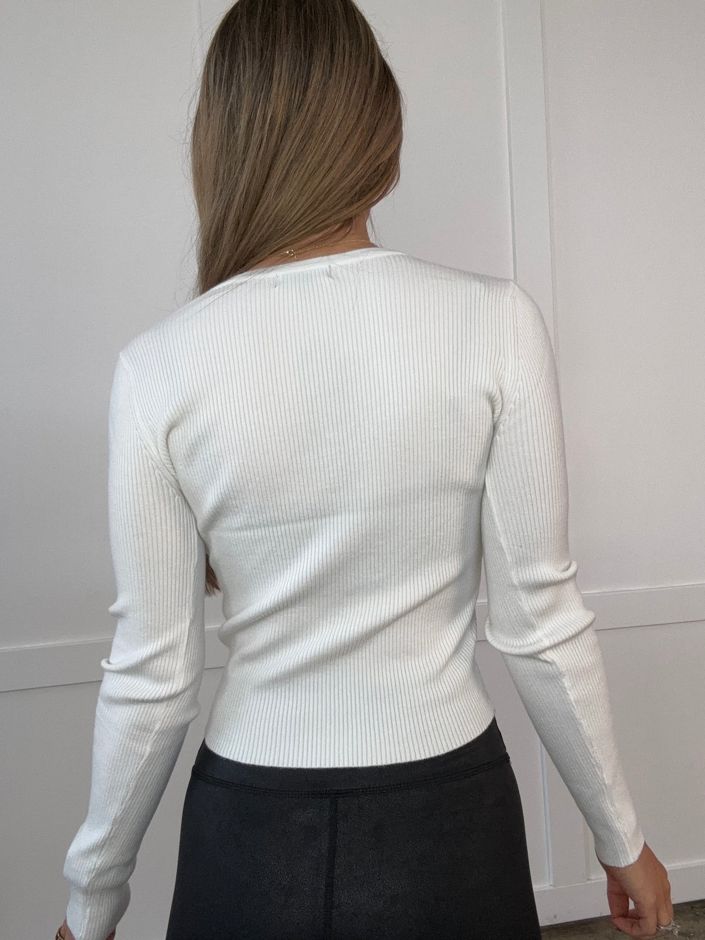 Juniper Ribbed Henley Sweater