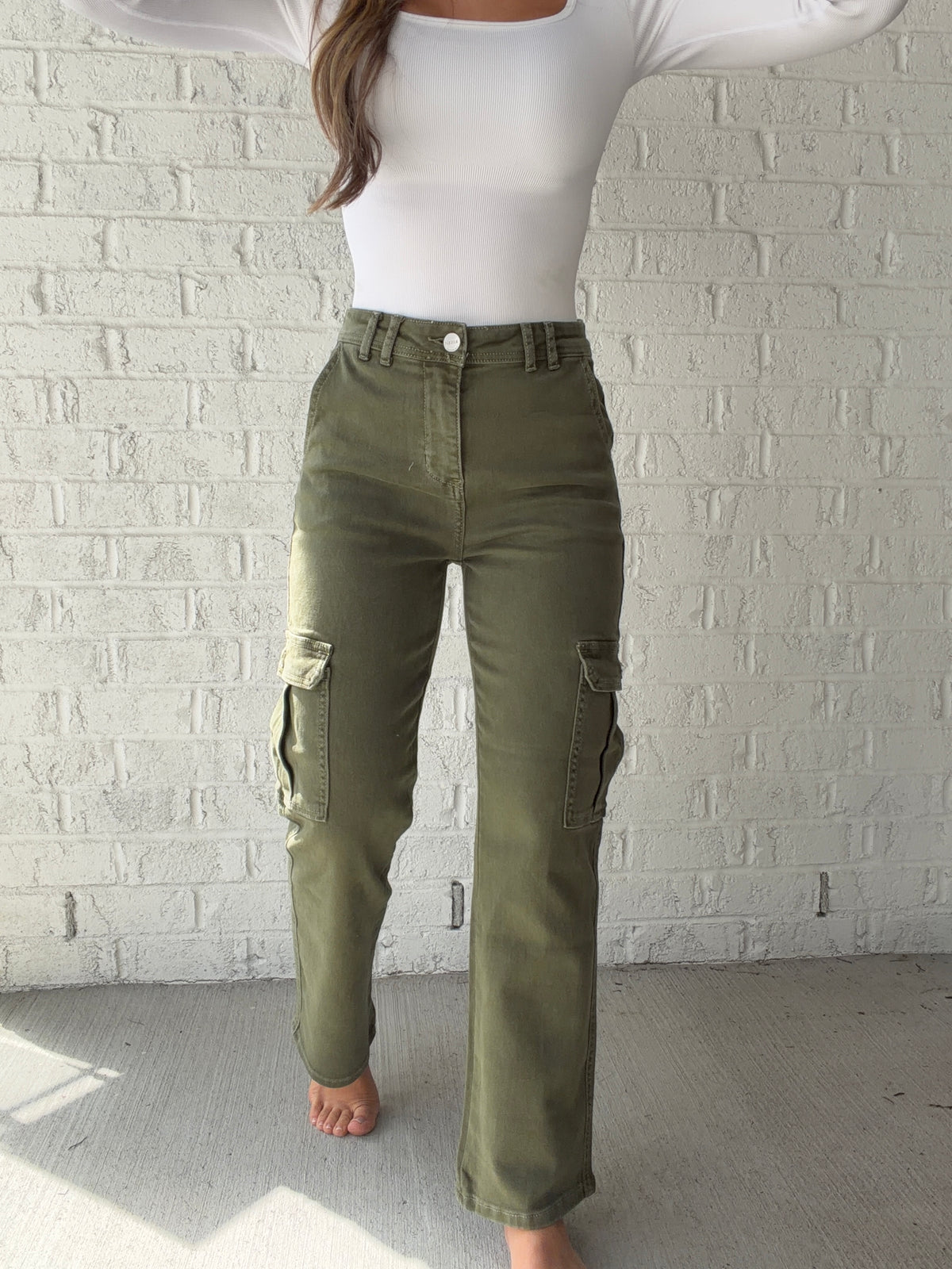 Finley High Rise Cargo Pants