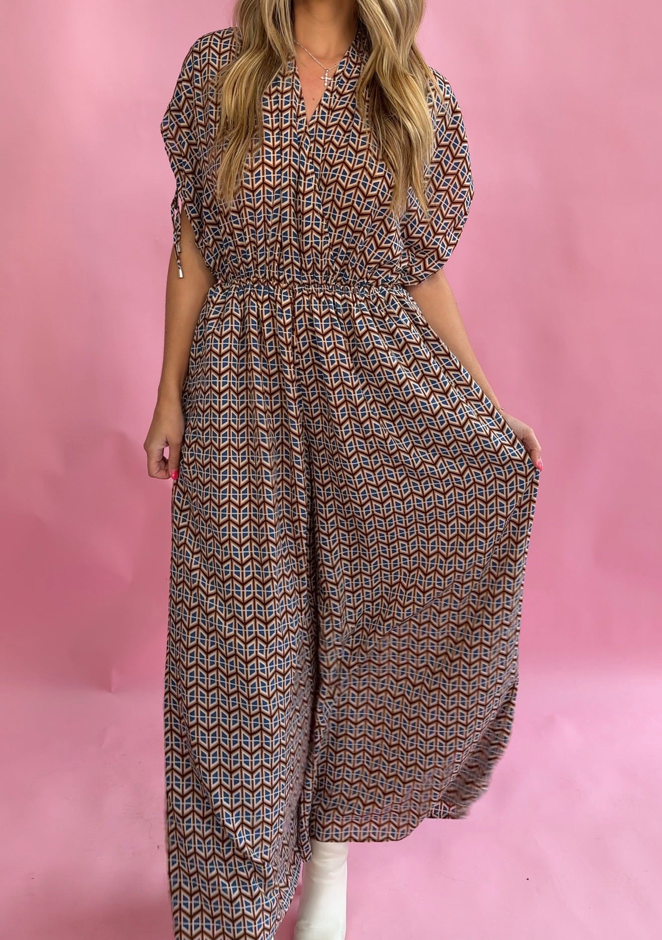 Reckless Love Patterned Jumpsuit