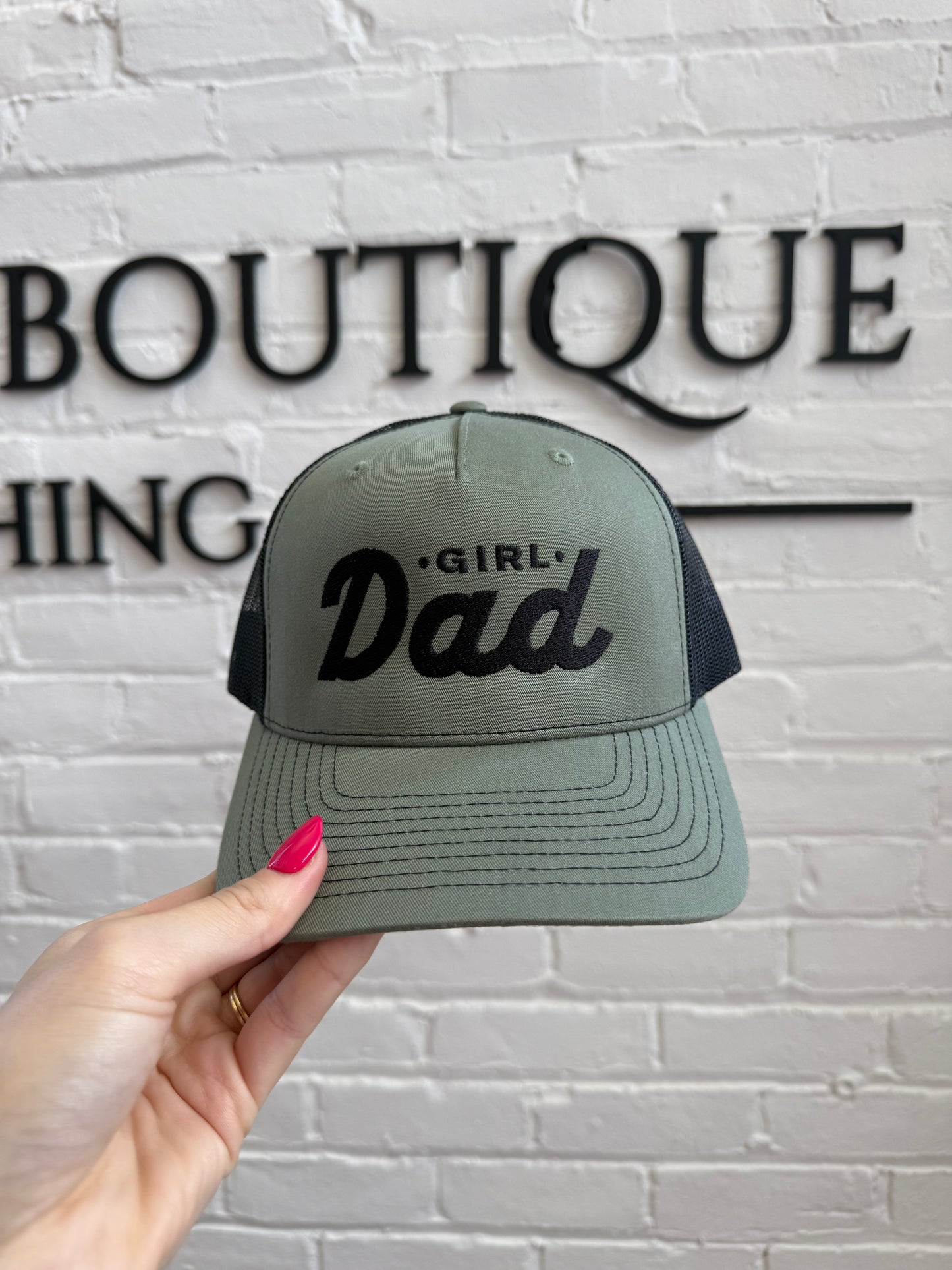 Girl Dad Embroidered Trucker Hat