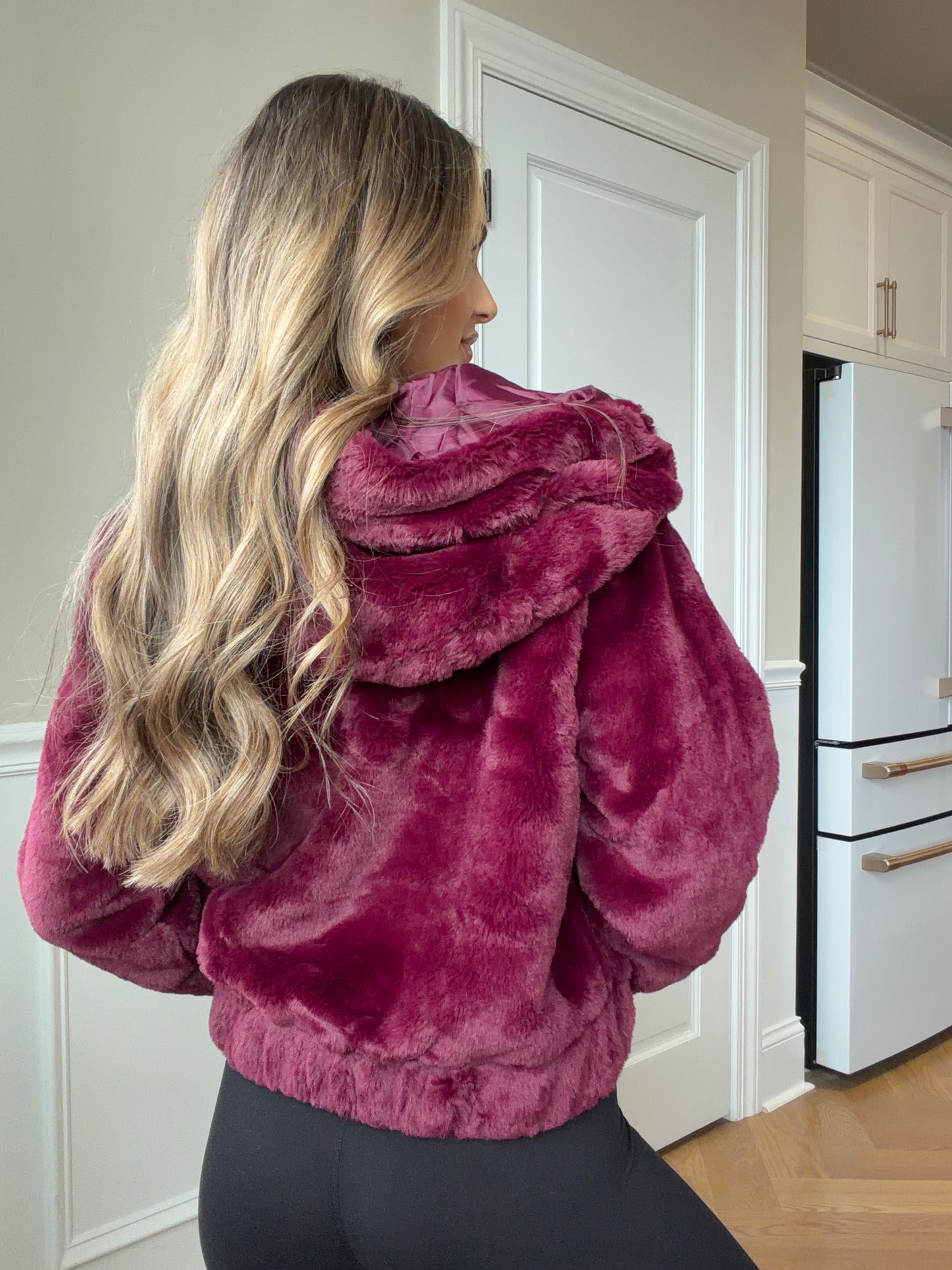 Aurora Snowfall Faux Fur Jacket