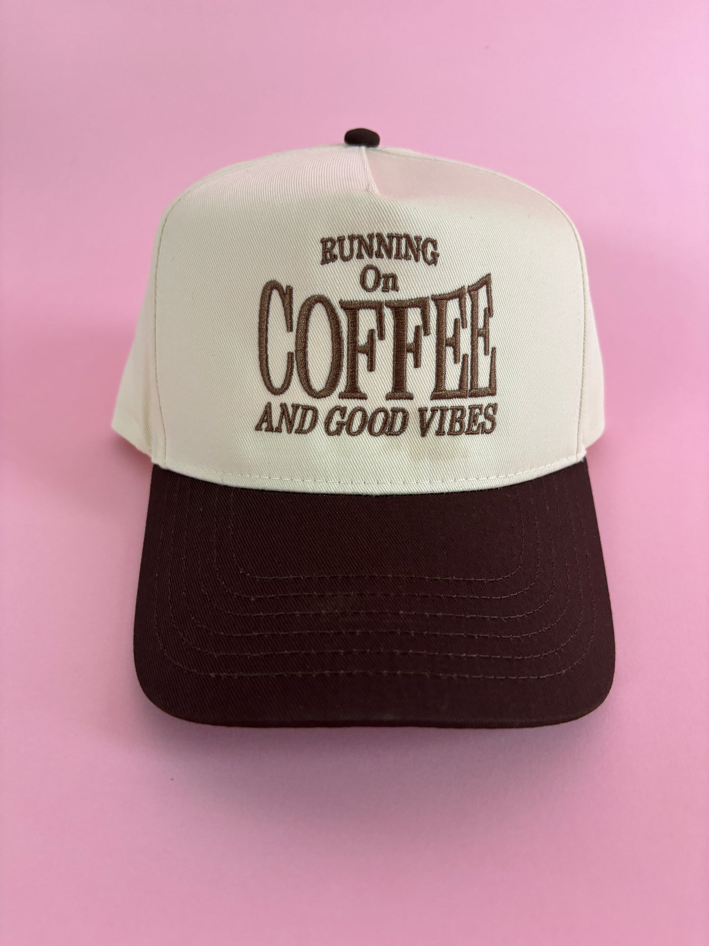 Runnin' on Coffee & Good Vibes Trucker Hat