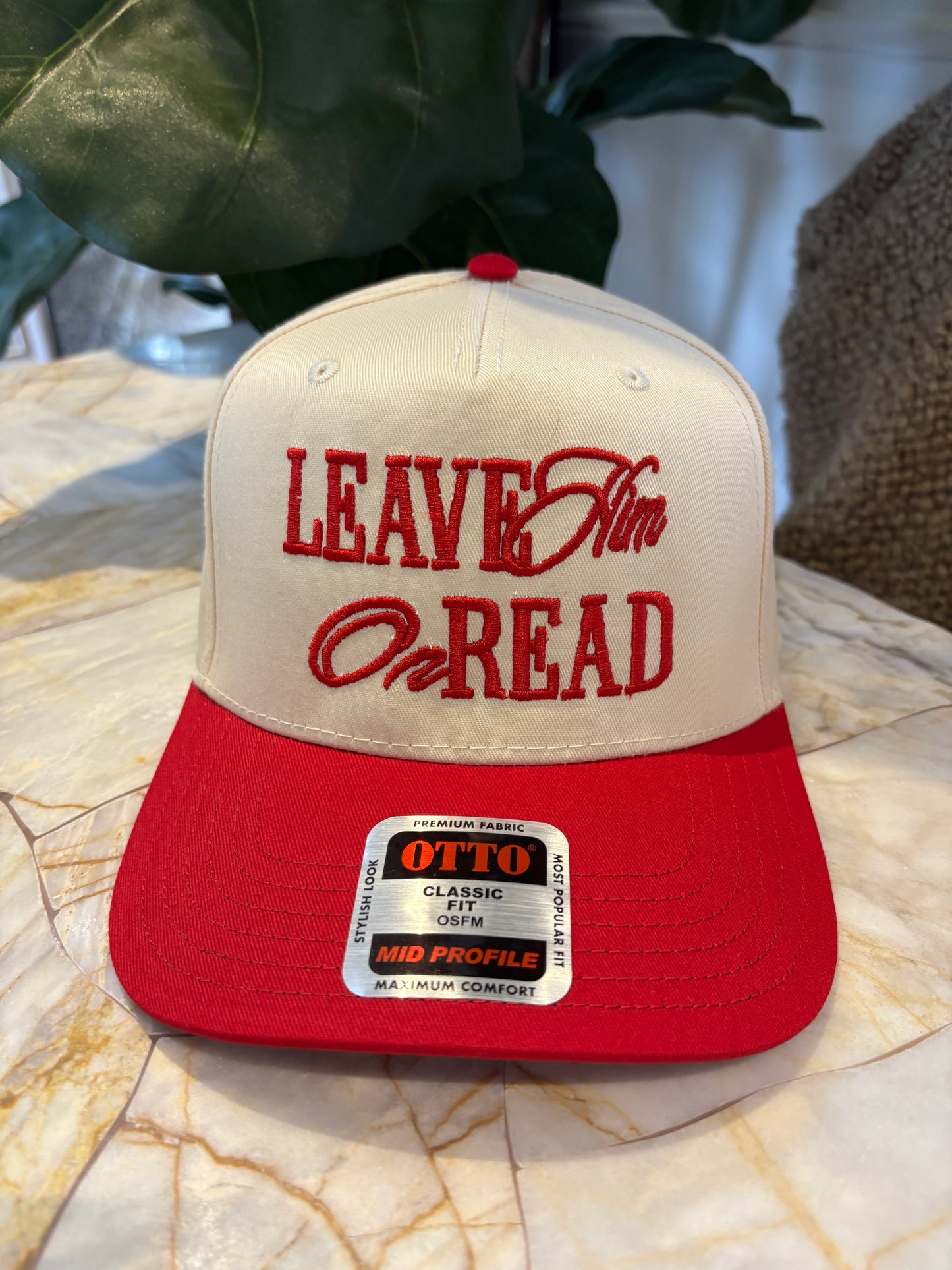 Leave Him On READ Trucker Hat
