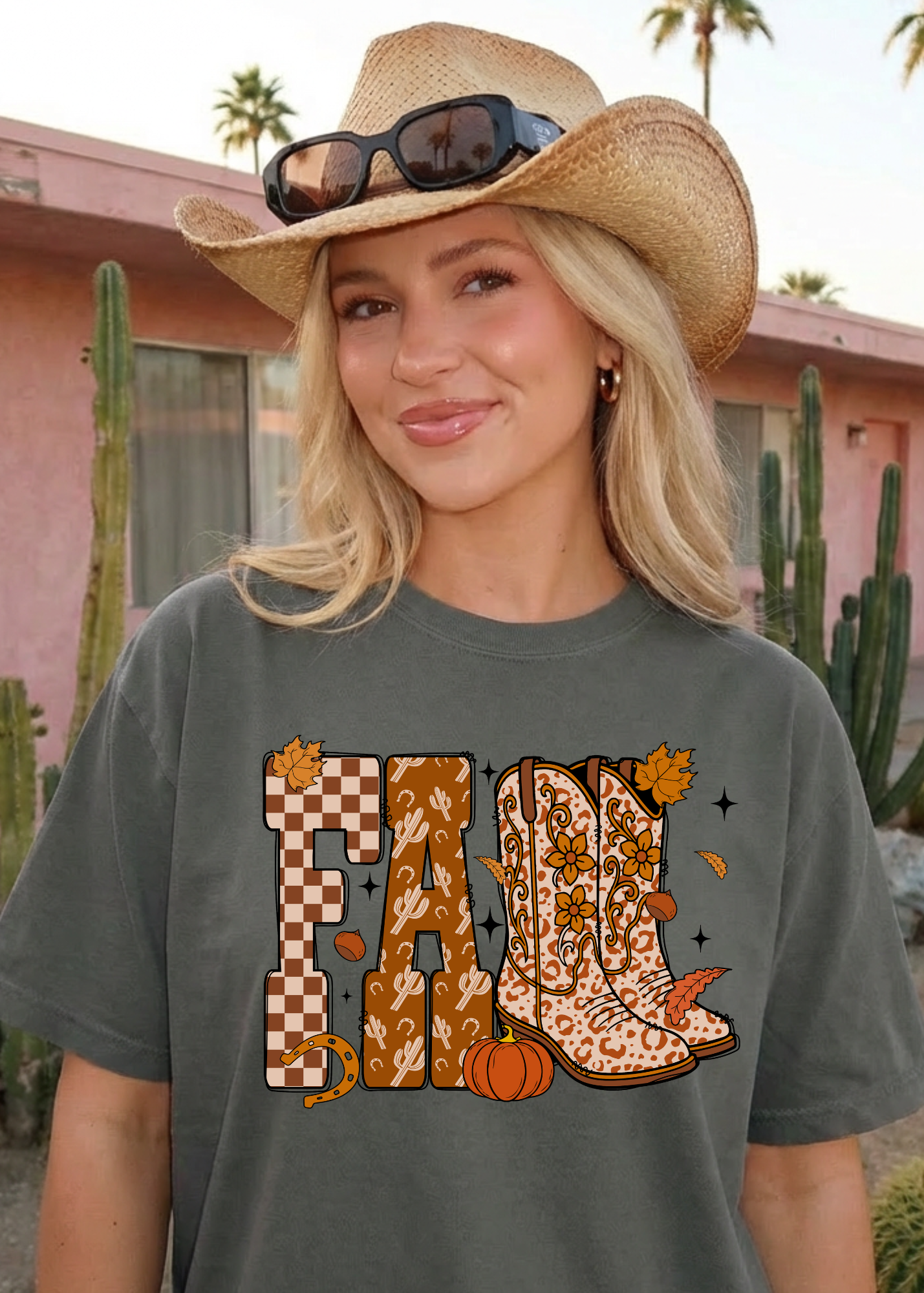 Fall Cowboy Graphic