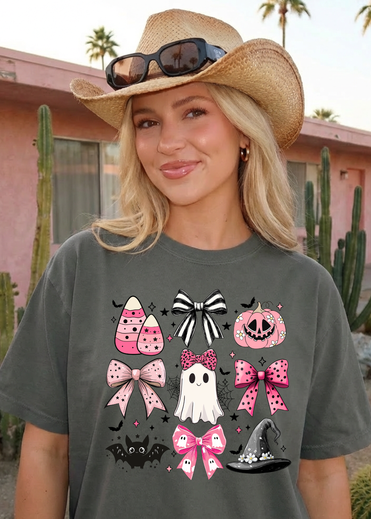 Pretty in Pink Halloween Graphic