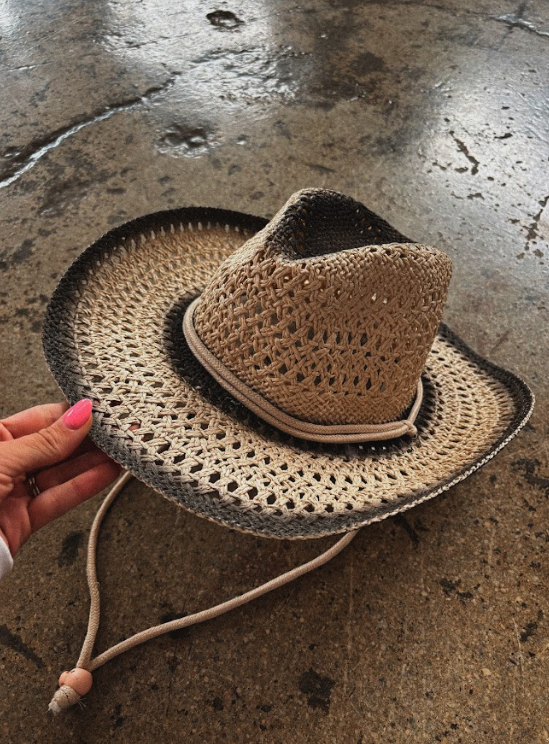 Western Straw Weave Rope String Cowboy Hat