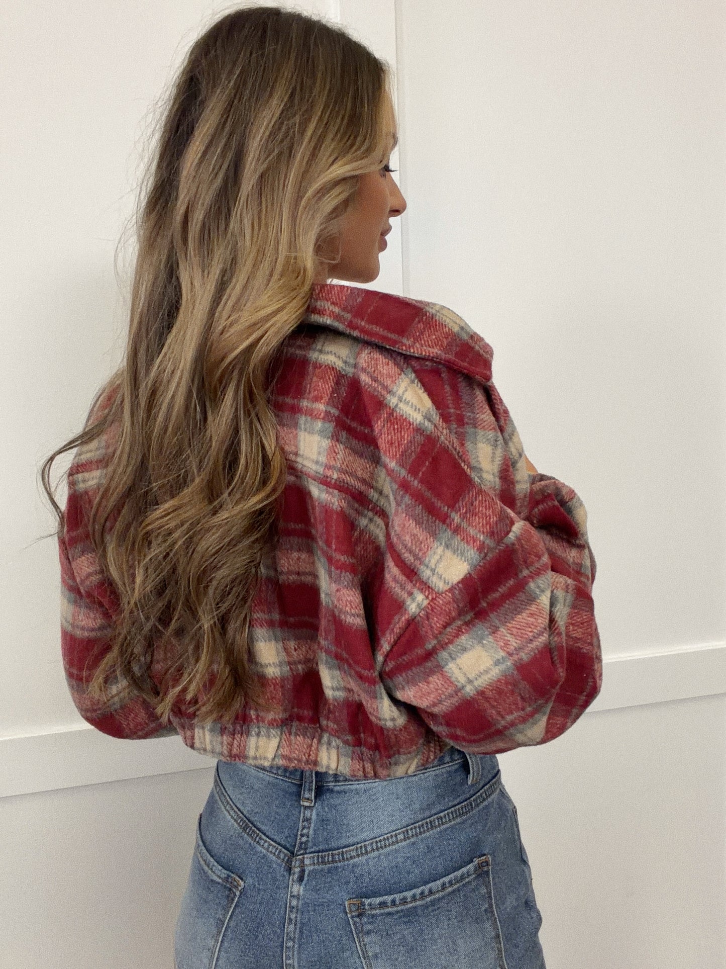 Mistletoe Moments Plaid Jacket