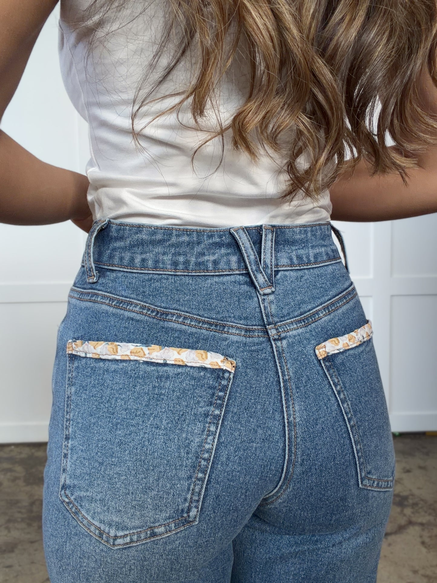 Woman wearing shown in model view
