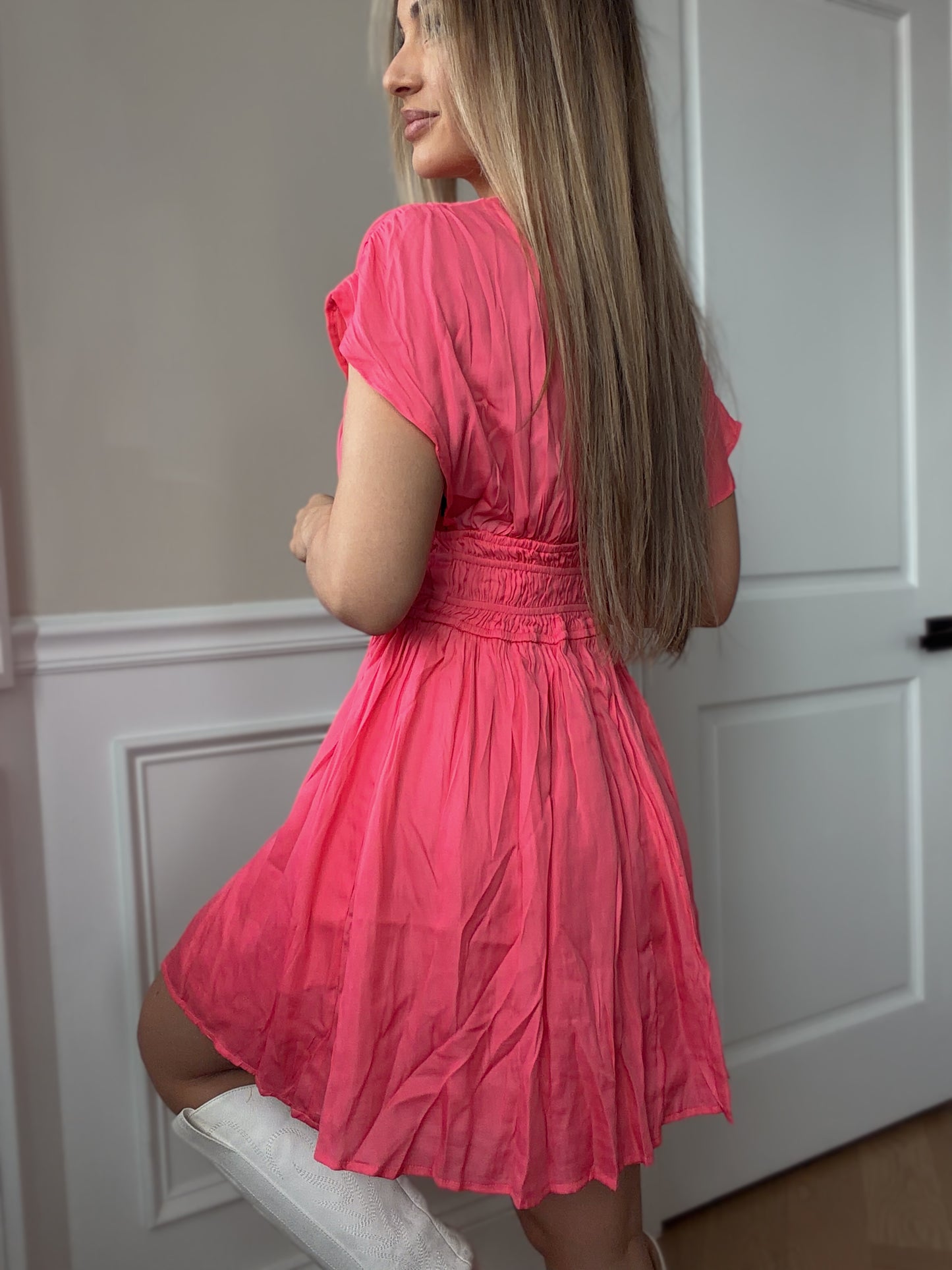 Sunset Satin Mini Dress