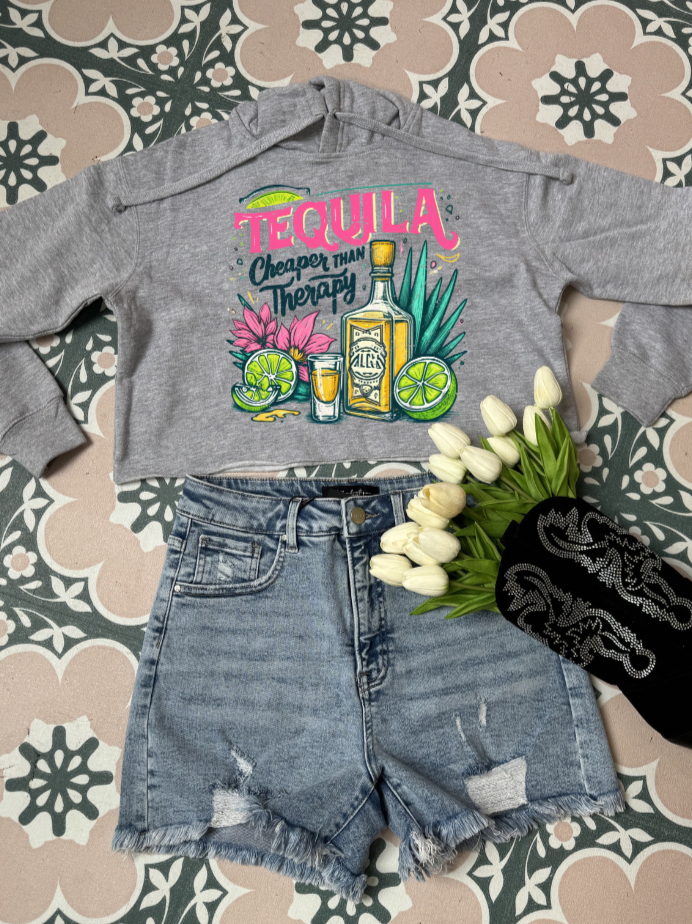 Tequila Cheaper Than Therapy Graphic