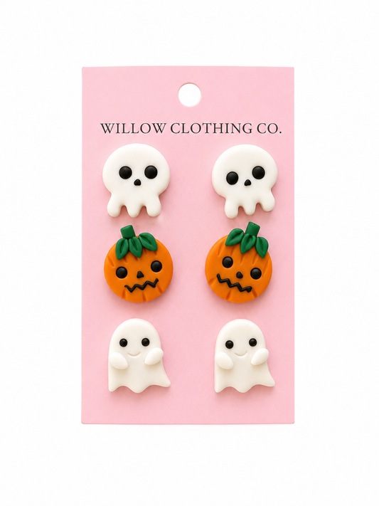 Halloween Spooky Studs Earring Set