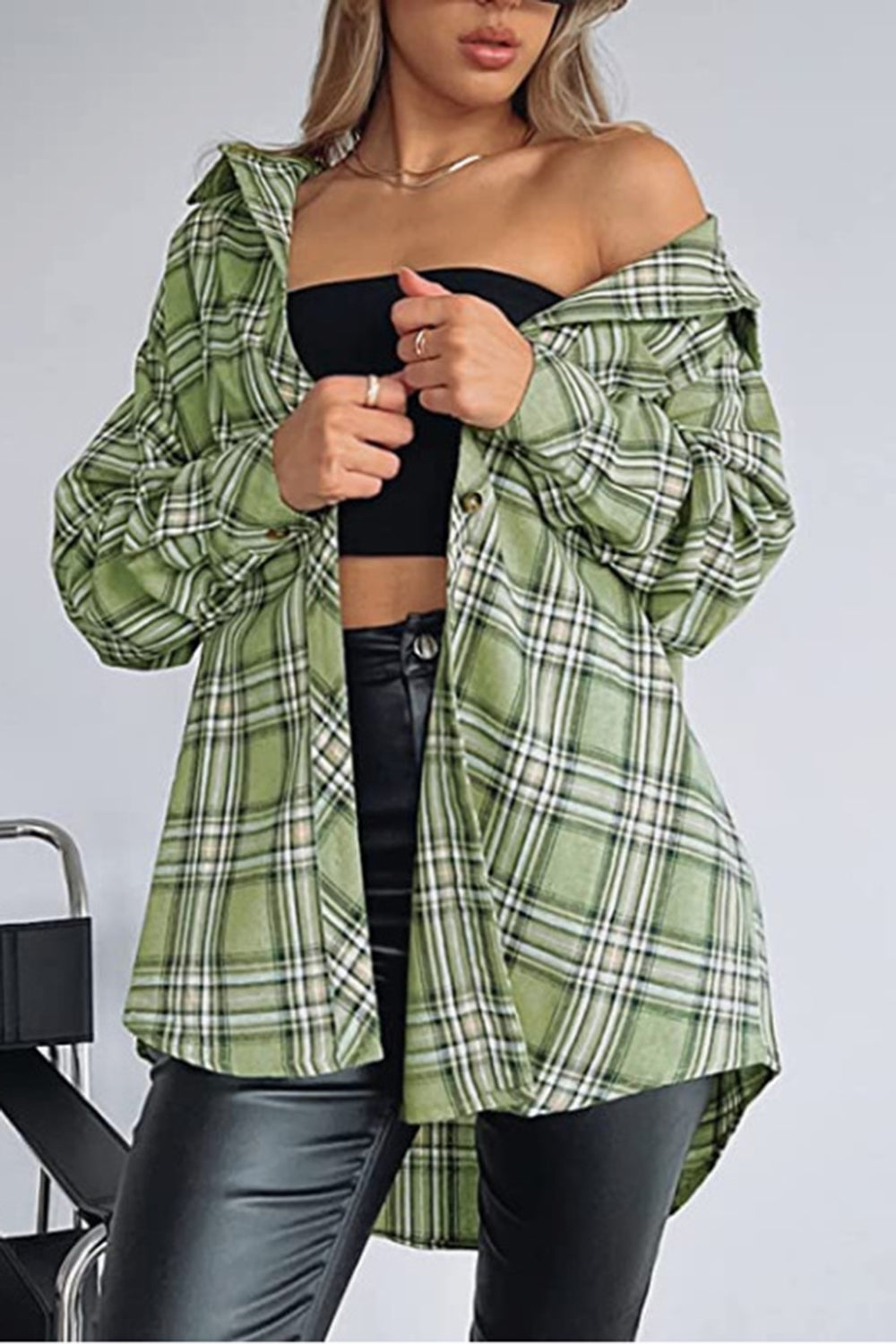 PREORDER Apple Cider Dreams Plaid Long Sleeve Shacket