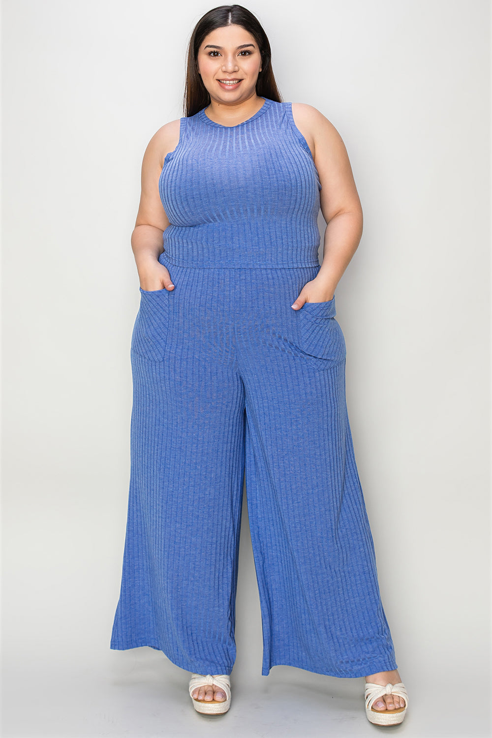 It Takes Two to Tango Tank and Wide Leg Pants Set