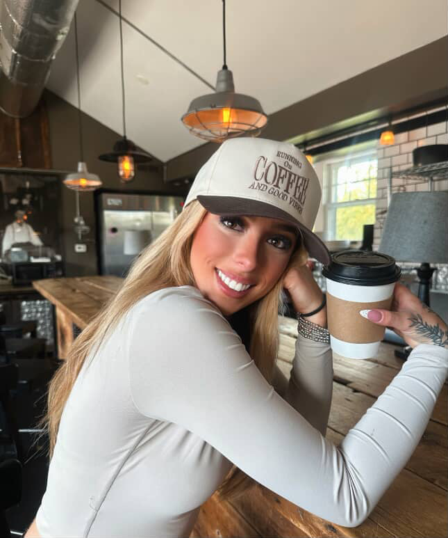Runnin' on Coffee & Good Vibes Trucker Hat