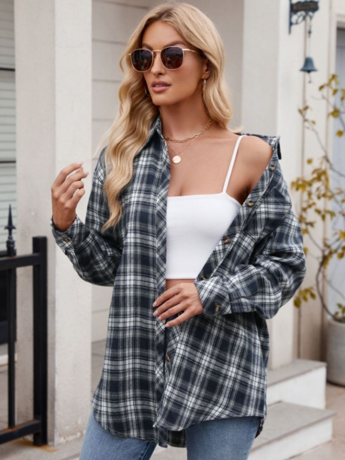 Buy our "PREORDER Fall Colors Plaid Collared Neck Shirt" online – Willow Boutique Clothing. Shop stylish PREORDER Fall Colors Plaid Collared Neck Shirt today.