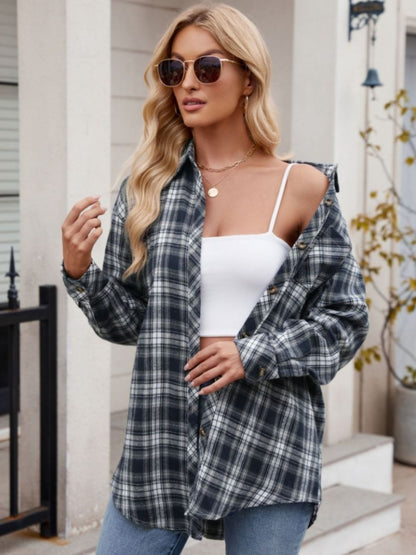 Buy our "PREORDER Fall Colors Plaid Collared Neck Shirt" online – Willow Boutique Clothing. Shop stylish PREORDER Fall Colors Plaid Collared Neck Shirt today.