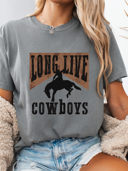 Long Live Cowboys Vintage Graphic