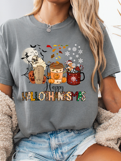 Happy Hallothankmas Graphic
