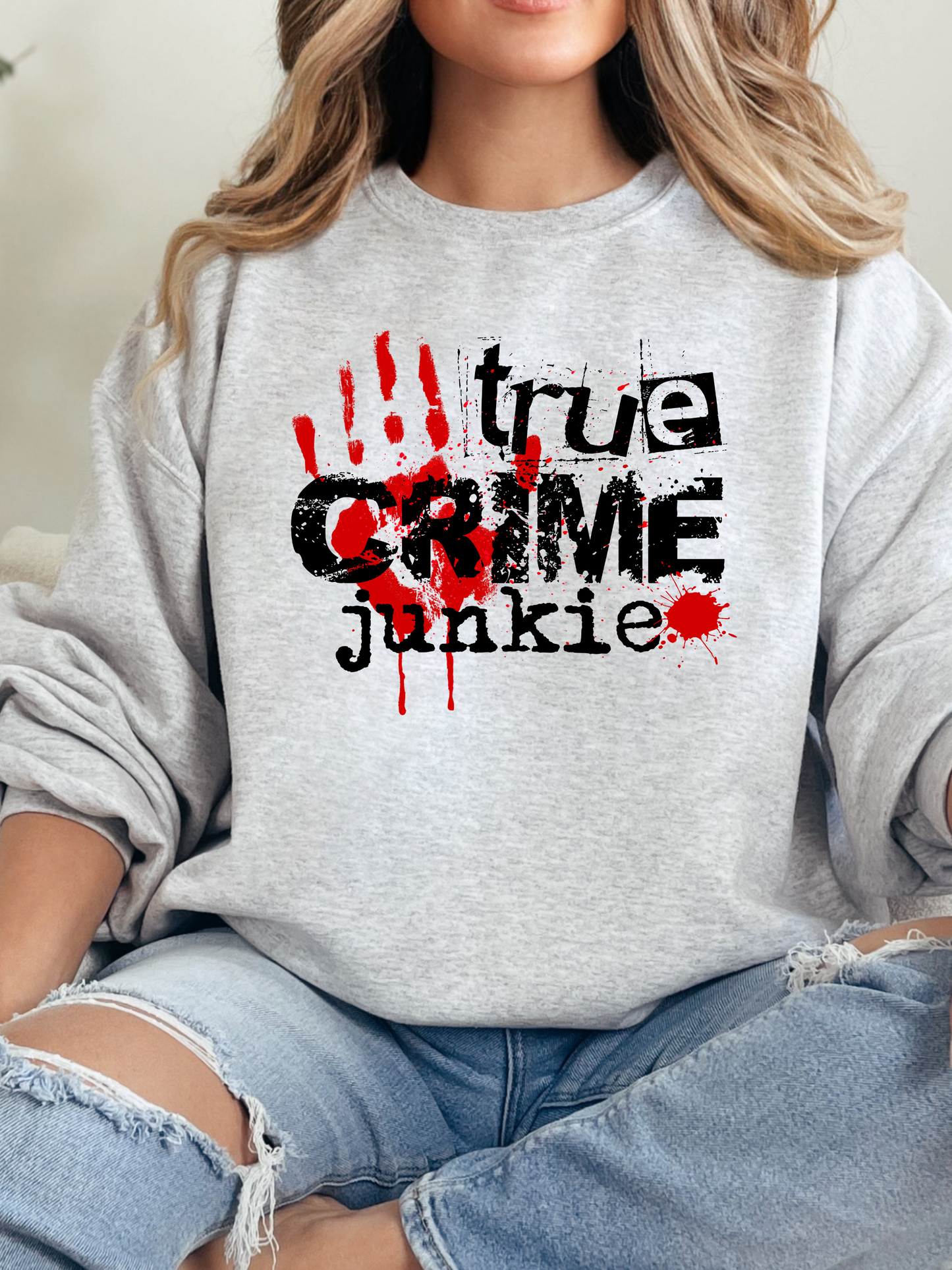 True Crime Junkie Graphic