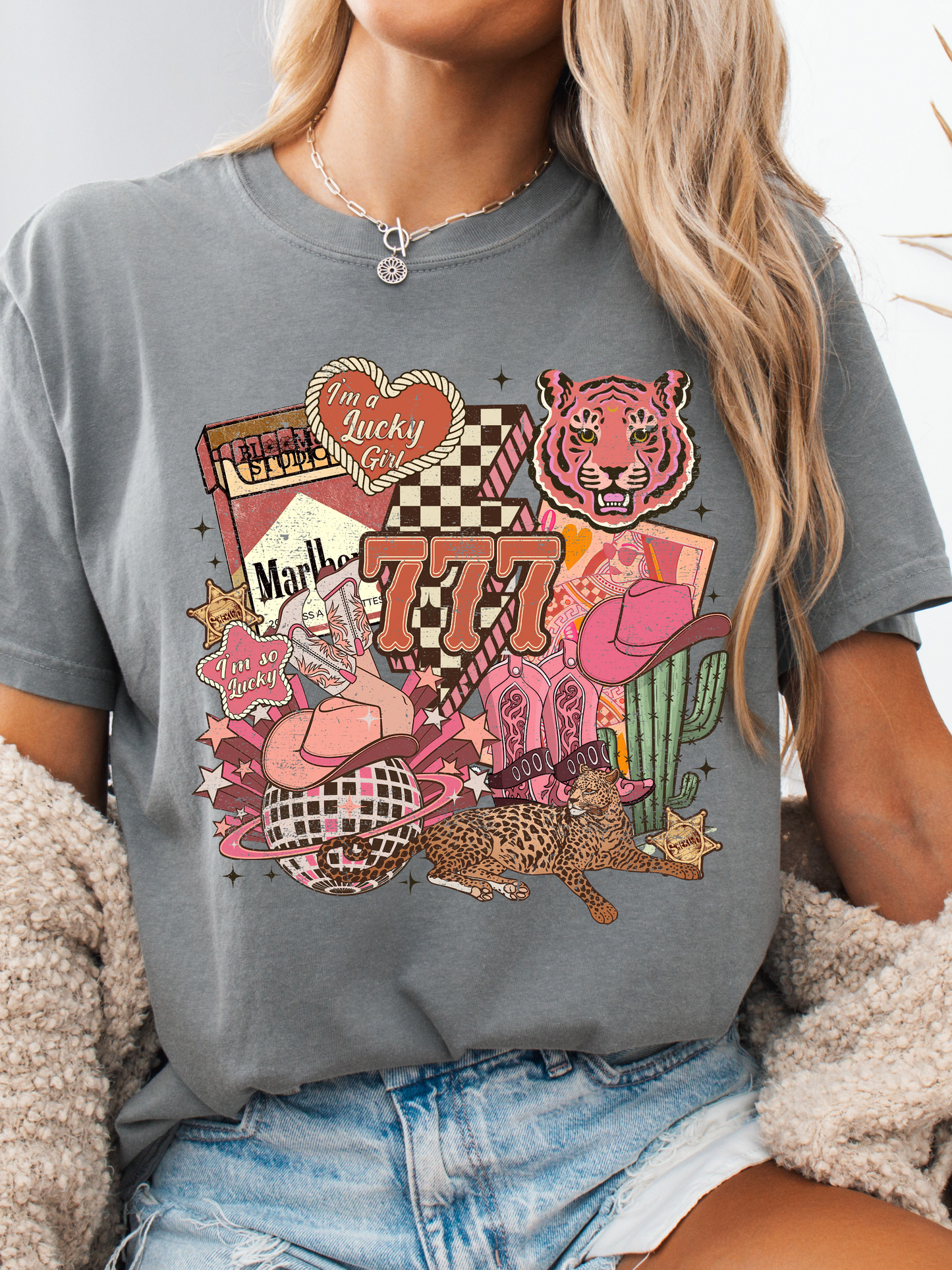 Lucky Western Cowgirl Graphic Tee