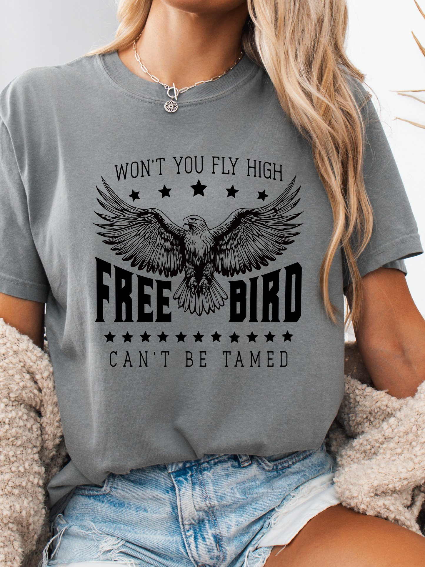 Fly High Free Bird Graphic