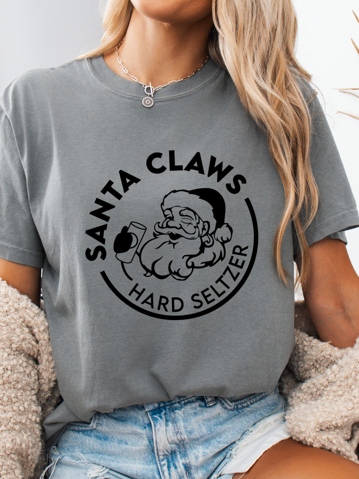 Santa Claws Crewneck Graphic