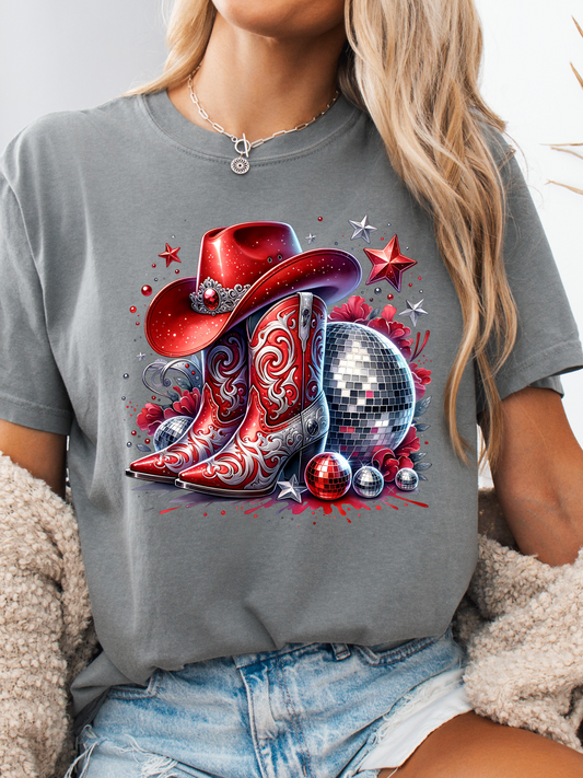 Red White and Disco Graphic Tee