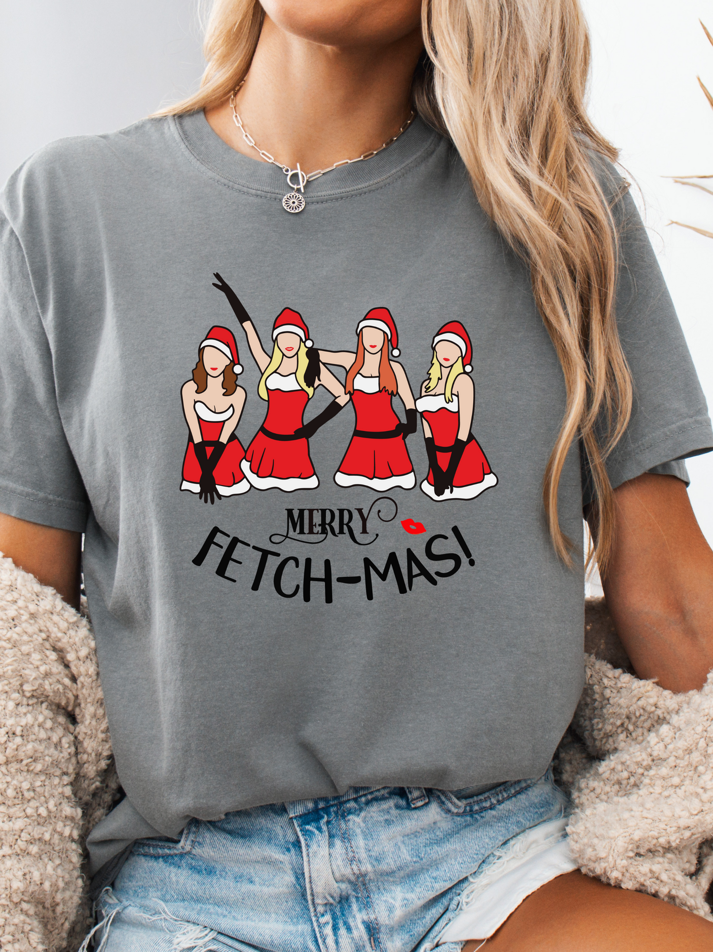 Shop Merry Fetch-Mas Christmas Graphic online at Willow Boutique – best boutique for women’s fashion.