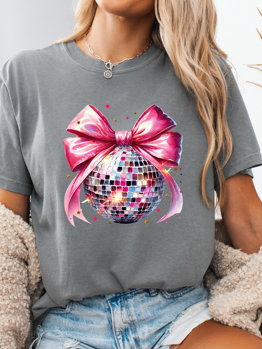 Disco Babe Bow Graphic Tee