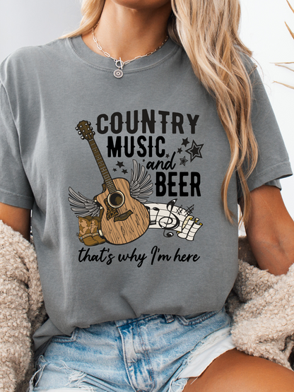 Country Music And Beer Graphic