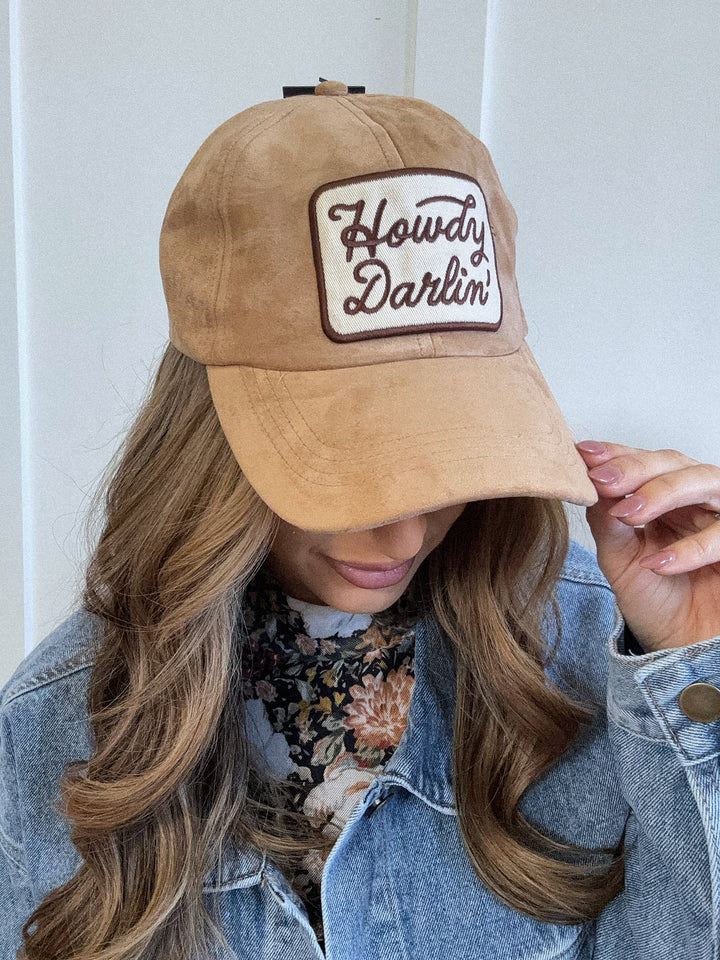 Howdy Darlin' Suede Patch Baseball Cap