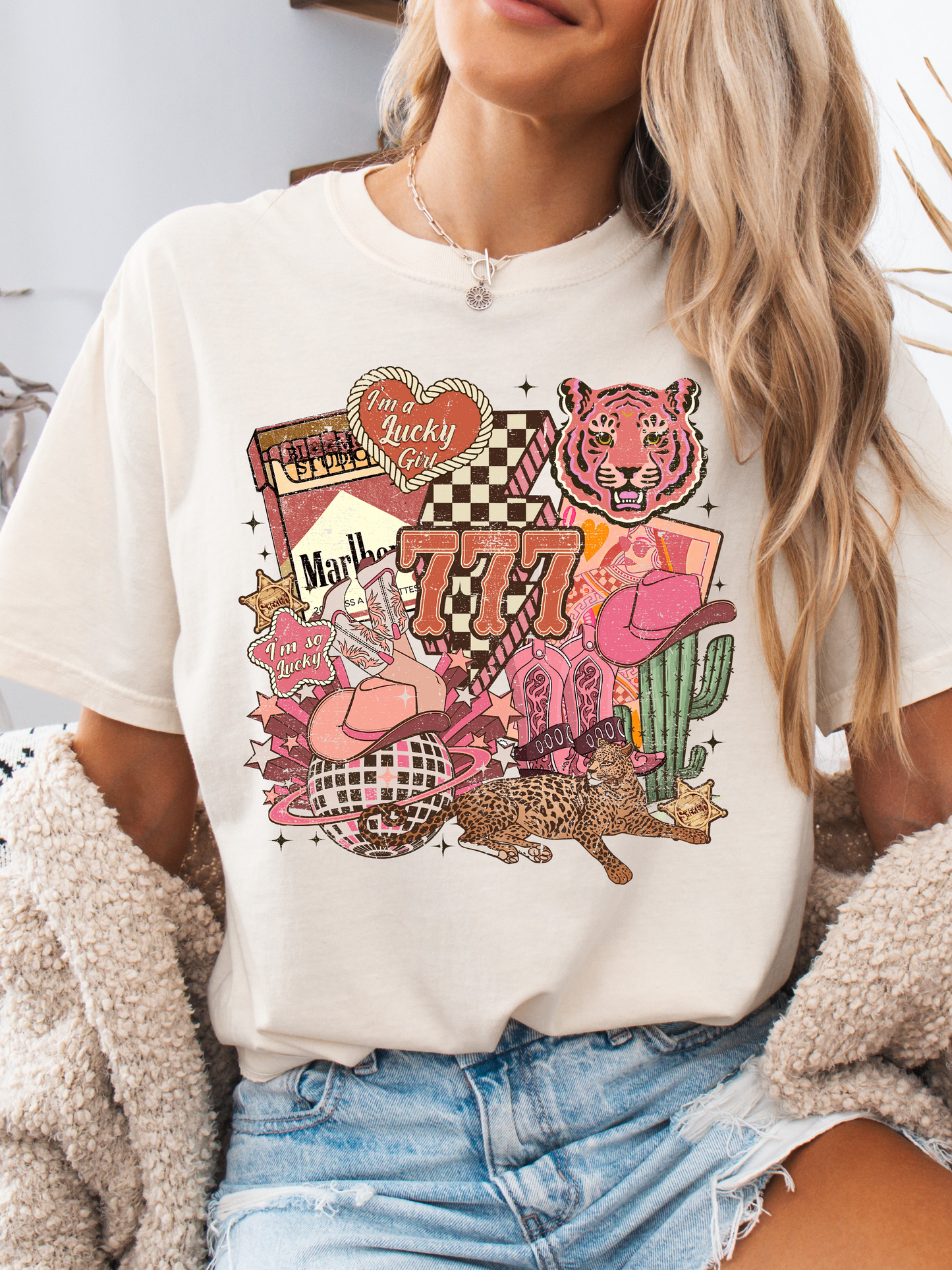 Lucky Western Cowgirl Graphic Tee