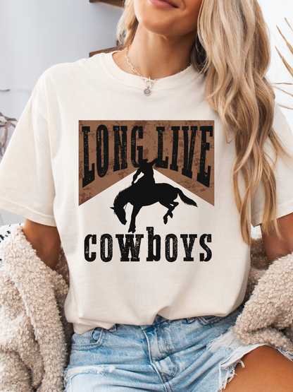 Long Live Cowboys Vintage Graphic