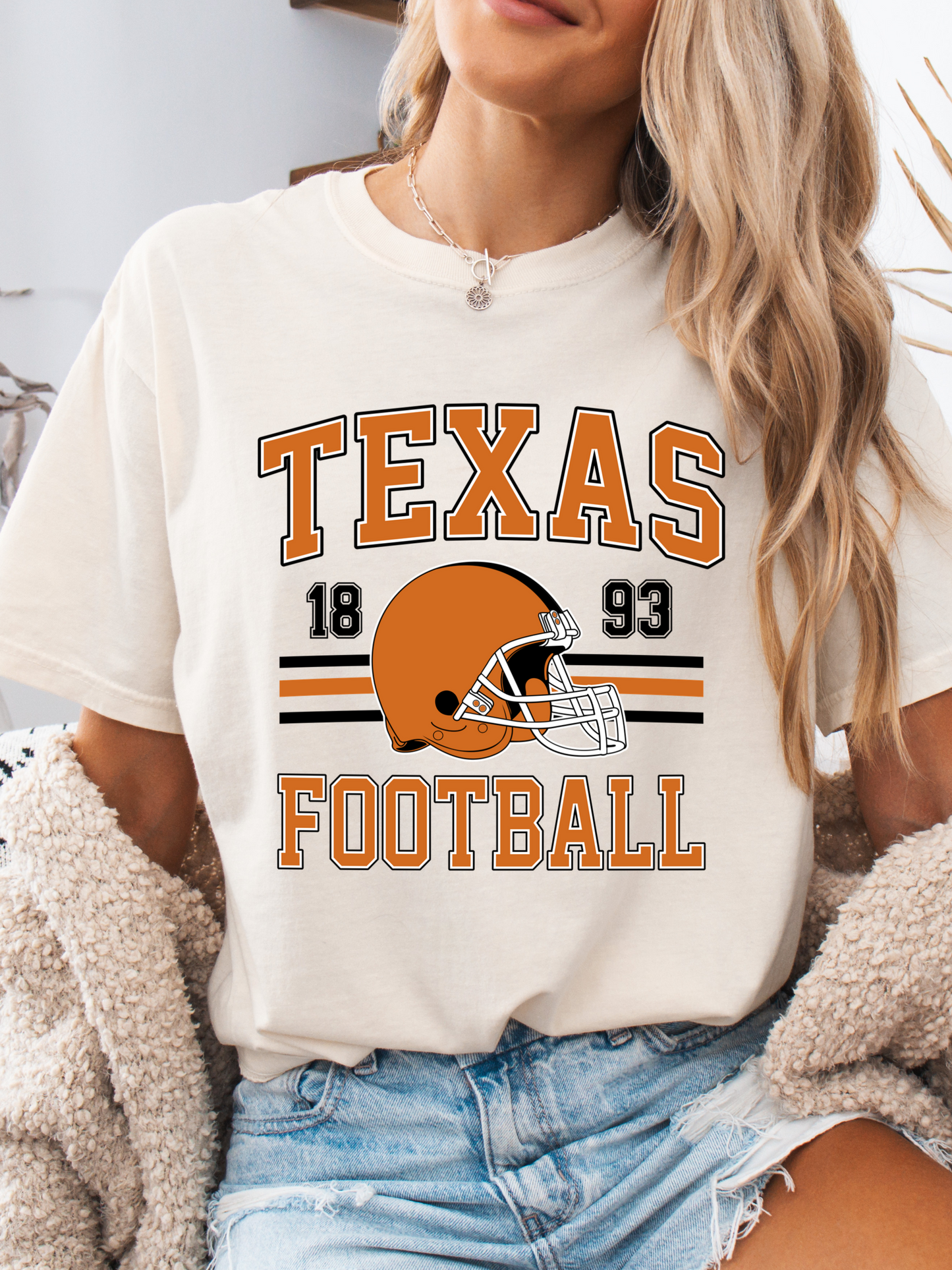 Retro Texas Football Graphic