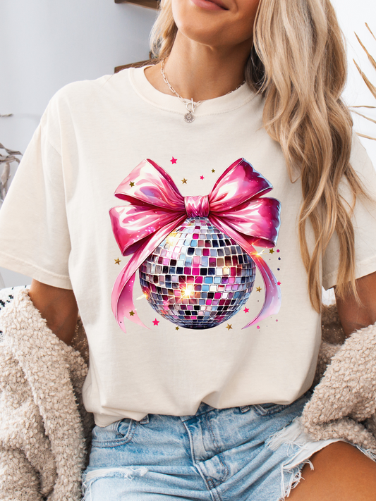 Disco Babe Bow Graphic Tee